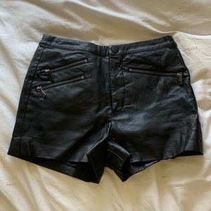 Leather Shorts